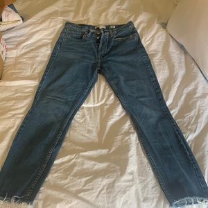 REDONE jeans. Size 28 high rise, ankle skinny.